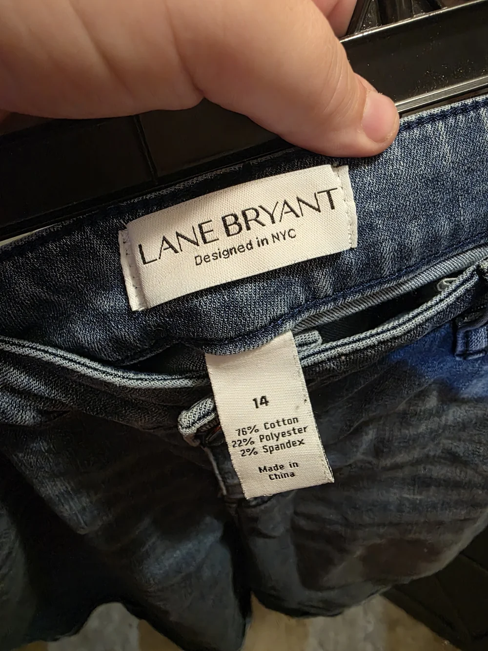 Lane Bryant Dark Blue Denim Shorts
